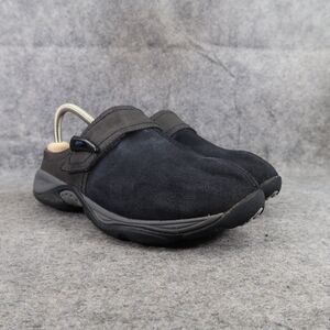 Easy Spirit Shoes Womens 8.5 Slip On Clog Eliana Leather Comfort Casual Black